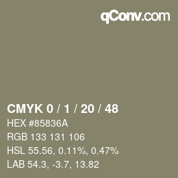 Color code: CMYK 0 / 1 / 20 / 48 | qconv.com