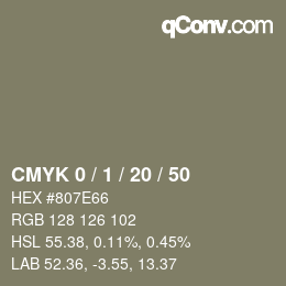 Color code: CMYK 0 / 1 / 20 / 50 | qconv.com