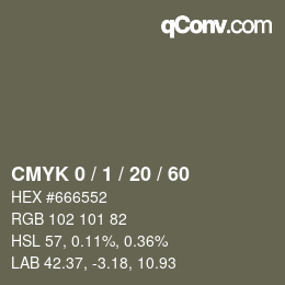 Color code: CMYK 0 / 1 / 20 / 60 | qconv.com