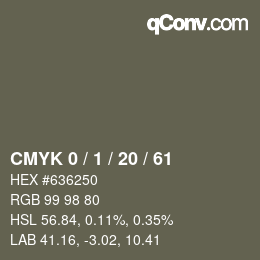 Color code: CMYK 0 / 1 / 20 / 61 | qconv.com