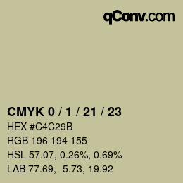 Color code: CMYK 0 / 1 / 21 / 23 | qconv.com