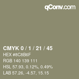 Color code: CMYK 0 / 1 / 21 / 45 | qconv.com