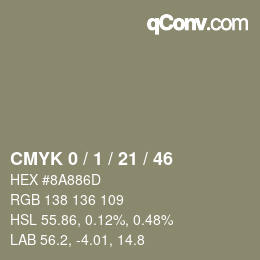 Color code: CMYK 0 / 1 / 21 / 46 | qconv.com