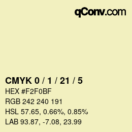 Color code: CMYK 0 / 1 / 21 / 5 | qconv.com