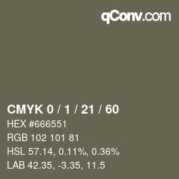 Color code: CMYK 0 / 1 / 21 / 60 | qconv.com