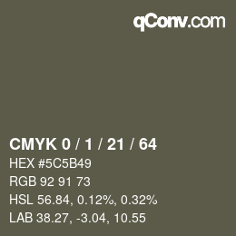 Color code: CMYK 0 / 1 / 21 / 64 | qconv.com