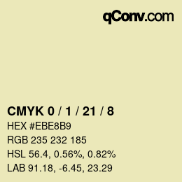 Color code: CMYK 0 / 1 / 21 / 8 | qconv.com