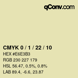 Color code: CMYK 0 / 1 / 22 / 10 | qconv.com