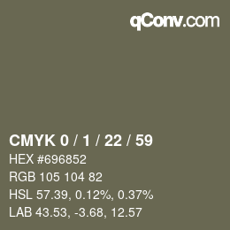 Color code: CMYK 0 / 1 / 22 / 59 | qconv.com