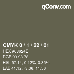 Color code: CMYK 0 / 1 / 22 / 61 | qconv.com