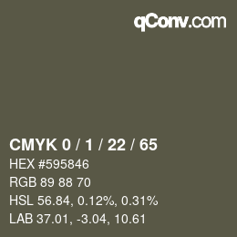 Color code: CMYK 0 / 1 / 22 / 65 | qconv.com