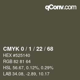 Color code: CMYK 0 / 1 / 22 / 68 | qconv.com