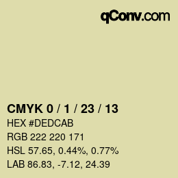 カラーコード: CMYK 0 / 1 / 23 / 13 | qconv.com