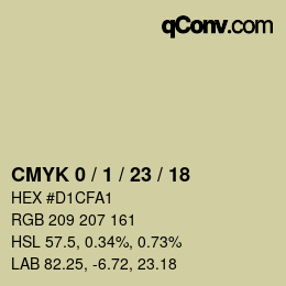 Color code: CMYK 0 / 1 / 23 / 18 | qconv.com