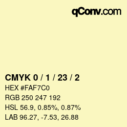 Color code: CMYK 0 / 1 / 23 / 2 | qconv.com