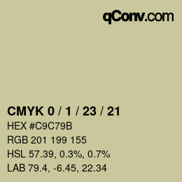 Color code: CMYK 0 / 1 / 23 / 21 | qconv.com
