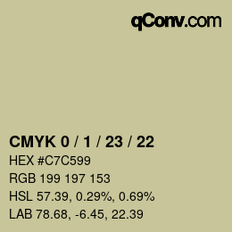 Color code: CMYK 0 / 1 / 23 / 22 | qconv.com