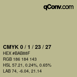 Color code: CMYK 0 / 1 / 23 / 27 | qconv.com