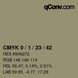 Color code: CMYK 0 / 1 / 23 / 42 | qconv.com