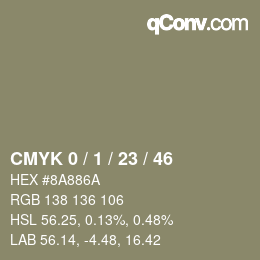 Color code: CMYK 0 / 1 / 23 / 46 | qconv.com