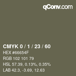 Color code: CMYK 0 / 1 / 23 / 60 | qconv.com