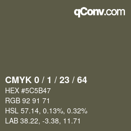 Color code: CMYK 0 / 1 / 23 / 64 | qconv.com