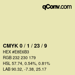 Color code: CMYK 0 / 1 / 23 / 9 | qconv.com