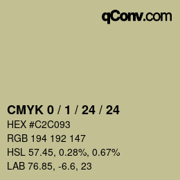 Color code: CMYK 0 / 1 / 24 / 24 | qconv.com