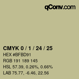 Color code: CMYK 0 / 1 / 24 / 25 | qconv.com
