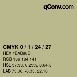 Color code: CMYK 0 / 1 / 24 / 27 | qconv.com