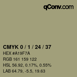 カラーコード: CMYK 0 / 1 / 24 / 37 | qconv.com