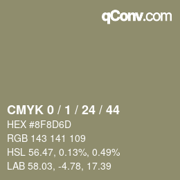 Color code: CMYK 0 / 1 / 24 / 44 | qconv.com