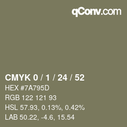 Color code: CMYK 0 / 1 / 24 / 52 | qconv.com