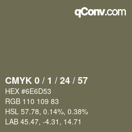 Color code: CMYK 0 / 1 / 24 / 57 | qconv.com