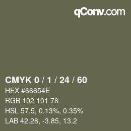 Color code: CMYK 0 / 1 / 24 / 60 | qconv.com