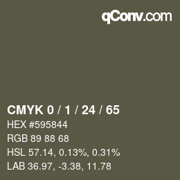 Color code: CMYK 0 / 1 / 24 / 65 | qconv.com