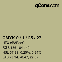 Color code: CMYK 0 / 1 / 25 / 27 | qconv.com