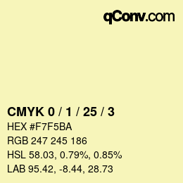 Color code: CMYK 0 / 1 / 25 / 3 | qconv.com