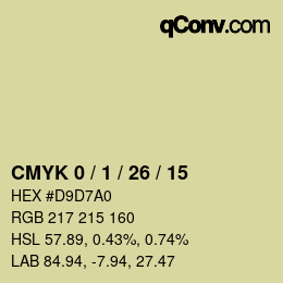 Color code: CMYK 0 / 1 / 26 / 15 | qconv.com