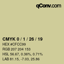 Color code: CMYK 0 / 1 / 26 / 19 | qconv.com