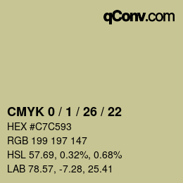 颜色代码: CMYK 0 / 1 / 26 / 22 | qconv.com