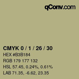 Color code: CMYK 0 / 1 / 26 / 30 | qconv.com