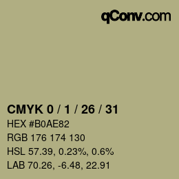 Color code: CMYK 0 / 1 / 26 / 31 | qconv.com