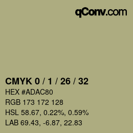 Color code: CMYK 0 / 1 / 26 / 32 | qconv.com