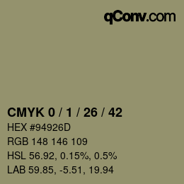 Color code: CMYK 0 / 1 / 26 / 42 | qconv.com