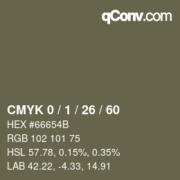 Color code: CMYK 0 / 1 / 26 / 60 | qconv.com