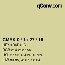 颜色代码: CMYK 0 / 1 / 27 / 16 | qconv.com