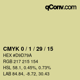 Color code: CMYK 0 / 1 / 29 / 15 | qconv.com