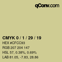 Color code: CMYK 0 / 1 / 29 / 19 | qconv.com