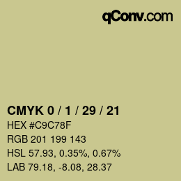 颜色代码: CMYK 0 / 1 / 29 / 21 | qconv.com